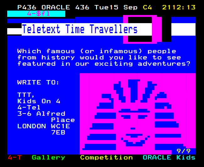 Teletext Time Machine - Art.