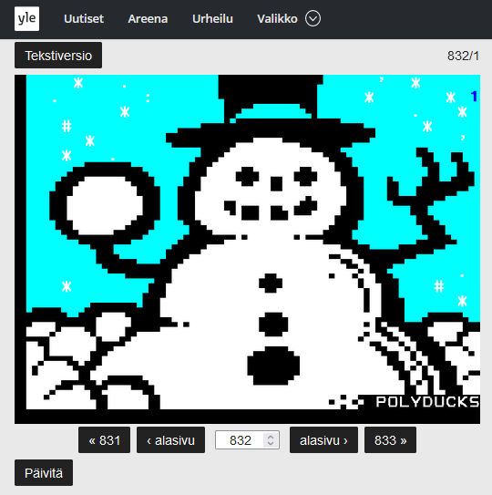 Yle Advent Calendar - Polyducks snowman